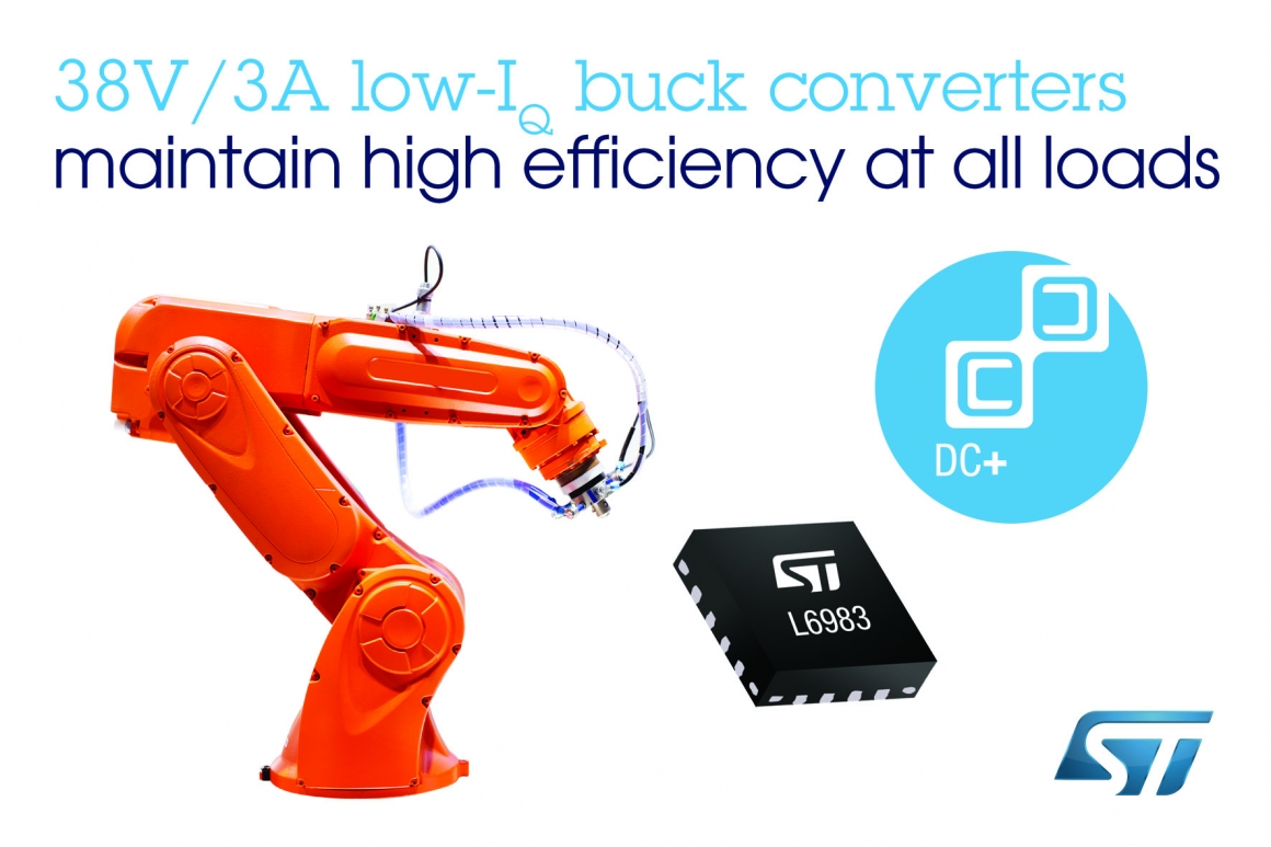 ST新闻稿2020年2月12日——意法半导体推出针对智能工业应用的高集成度、高灵活性的同步整流DCDC转换器