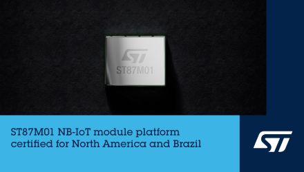 意法半导体扩展 ST87M01 NB-IoT 模块平台，新增北美和巴西认证