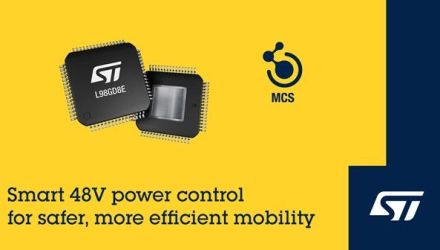 意法半导体 48V 车用前级驱动器兼具 ISO 21780 标准兼容性与八信道弹性，适用于轻油电混合动力与辅助系统